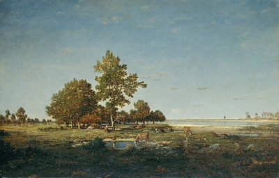 Paesaggio con gruppo di alberi da Pierre Etienne Theodore Rousseau